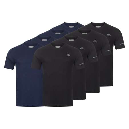 KAPPA Männer T-Shirt 8er Set Black Beauty Dress Blue