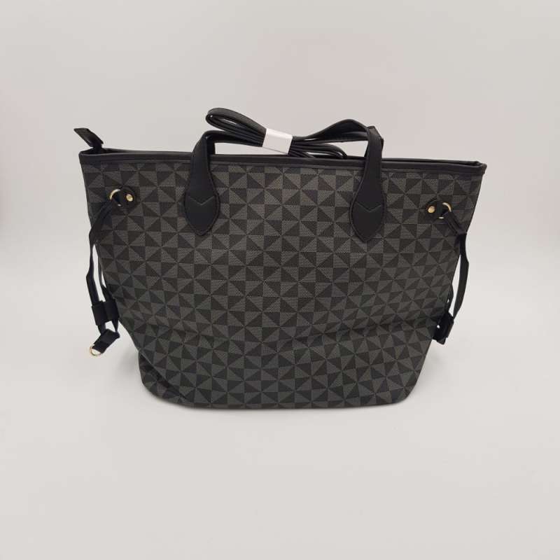 NICOLE BROWN Handtasche Damen grau/schwarz