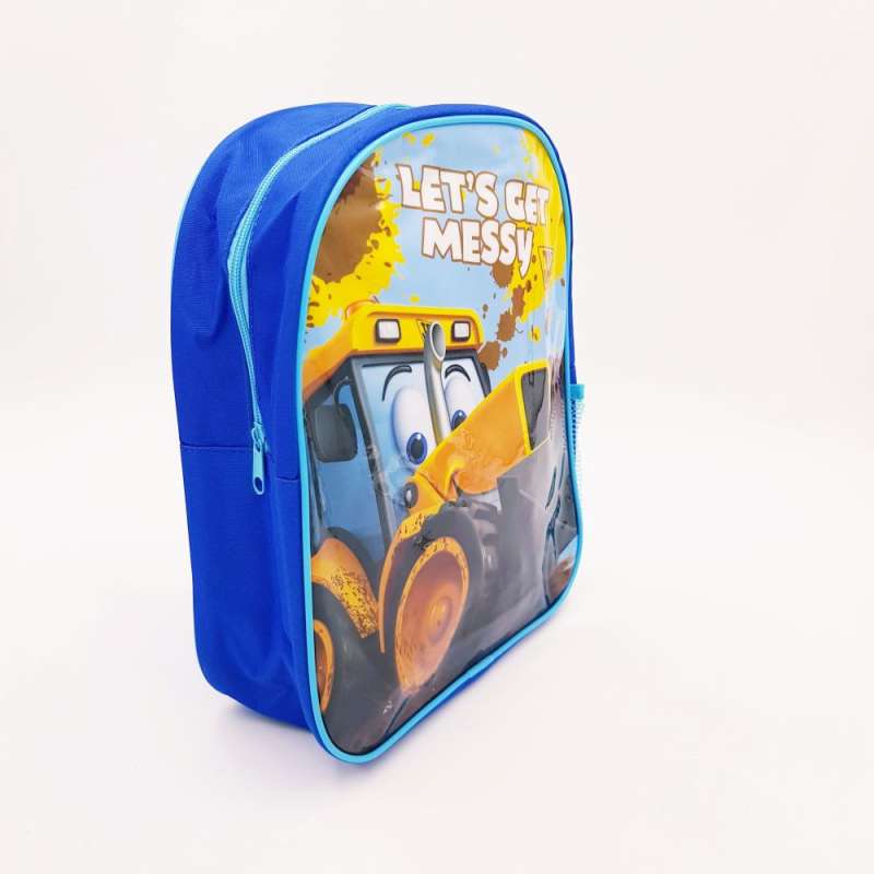 JCB Rucksack "Let's get messy" seitlich
