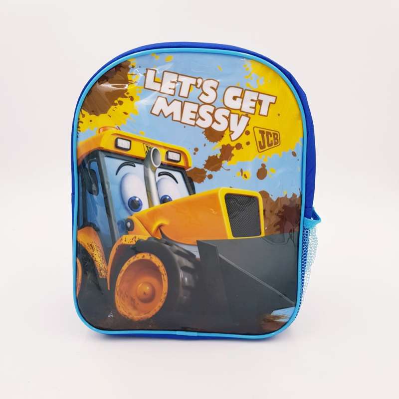 JCB Rucksack "Let's get messy" Motiv