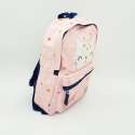 VADOBAG Rucksack We Are Fun Katze Rosa seitlich mit Reißverschluss