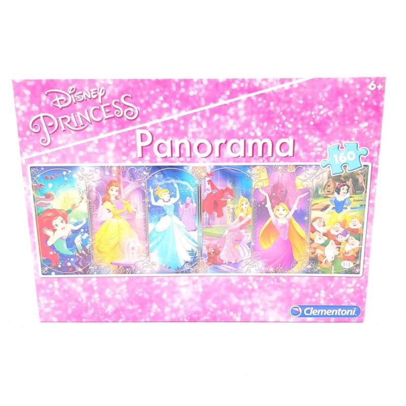 CLEMENTONI "Disney Princess Panorama" 160 Teile Vorderseite