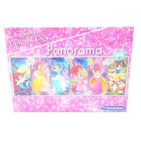 CLEMENTONI "Disney Princess Panorama" 160 Teile Vorderseite