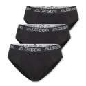 KAPPA Herren Unterwäsche - Slips black beauty 3er Set