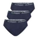 KAPPA Herren Unterwäsche - Slips dress blue 3er Set