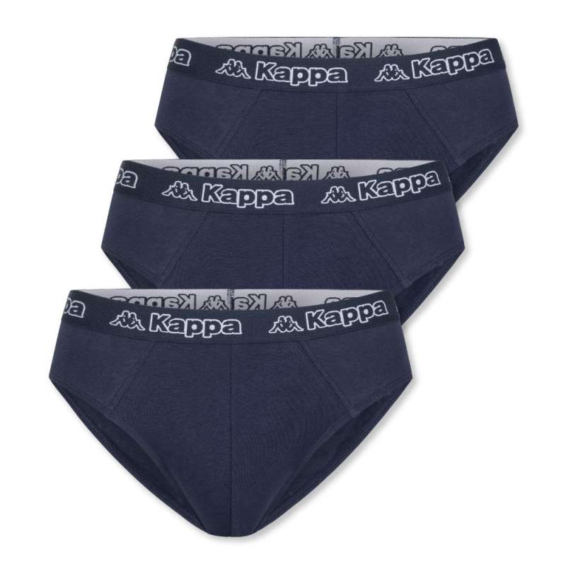 KAPPA Herren Unterwäsche - Slips dress blue 3er Set