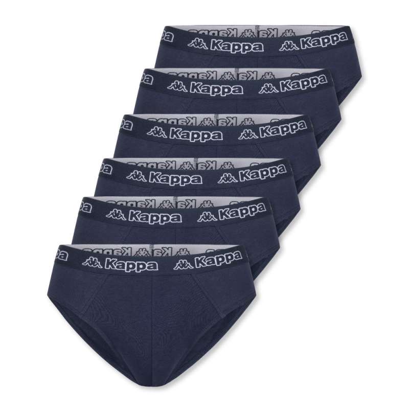 KAPPA Herren Unterwäsche - Slips dress blue 6er Set