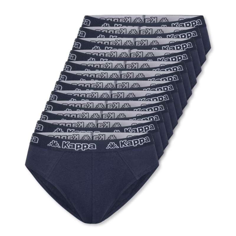 KAPPA Herren Unterwäsche - Slips dress blue 12er Set