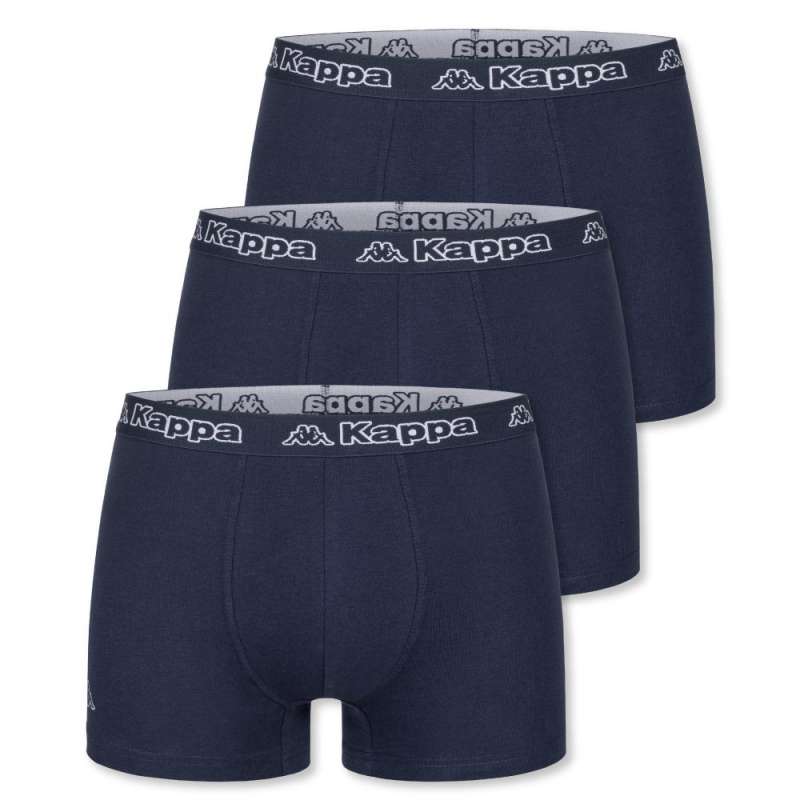 KAPPA Herren Unterwäsche - Boxershorts dress blue 3er Set