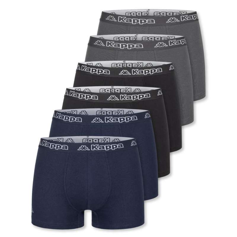 KAPPA Herren Unterwäsche - Boxershorts mix Set 6er Set