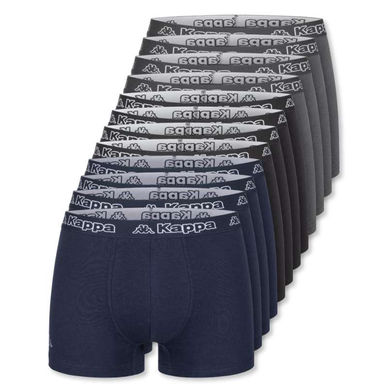 KAPPA Herren Unterwäsche - Boxershorts mix Set 12er Set