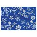 XANADOO Fußmatte Textil - Blumen-blau