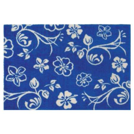 XANADOO Fußmatte Textil - Blumen-blau