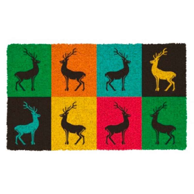 XANADOO Fußmatte Kokos verschiedene Designs - Hirsch