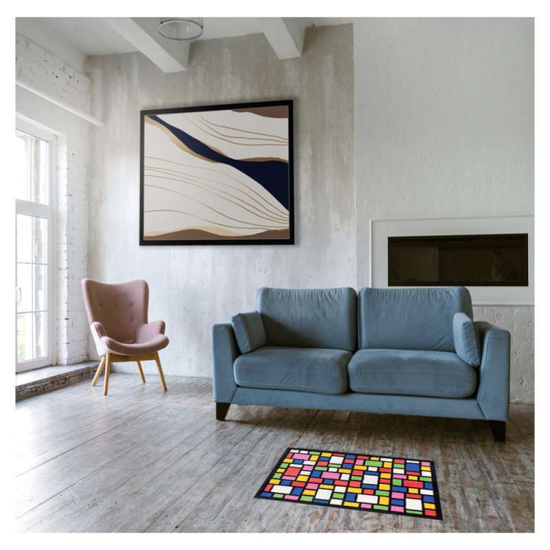 XANADOO Fußmatte Textil - Mosaik Wohnzimmer