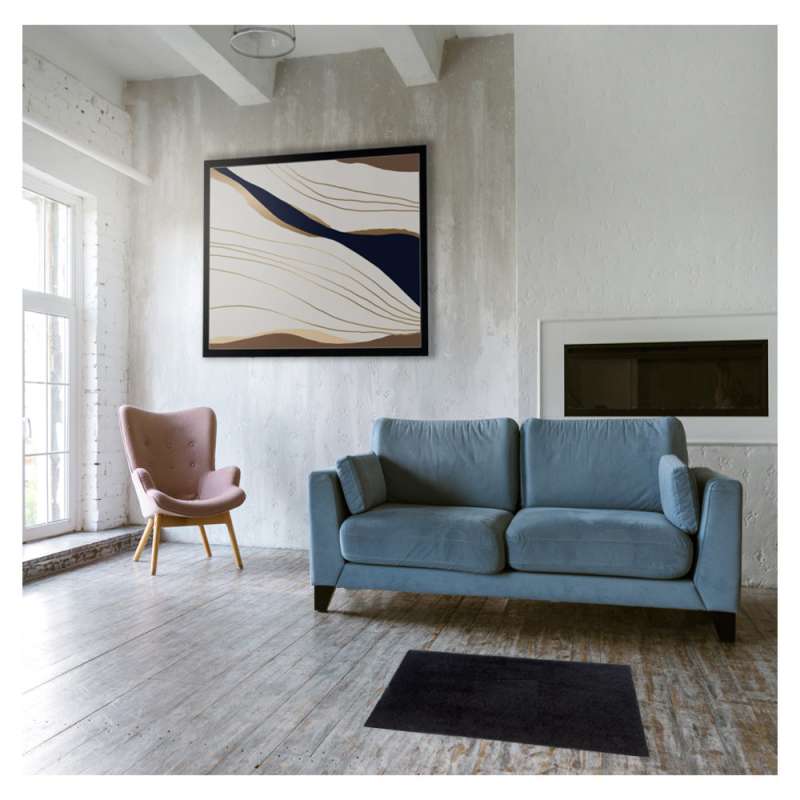 XANADOO Fußmatte Textil - schwarz Wohnzimmer